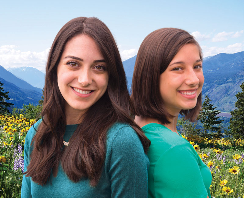 Sisters with Bright smiles after Silver Firs Family and Implant Dentistry, Mill Creek WA
